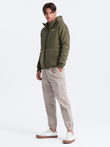 Men's mid-season jacket - olive C601