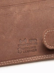 Men's leather wallet - light brown A092