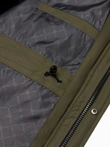 Alaskan men's winter jacket with detachable fur from the hood - dark olive green V3 OM-JALJ-0148
