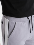Pantaloni scurți de trening pentru bărbați, cu șiret - gri V9 W359