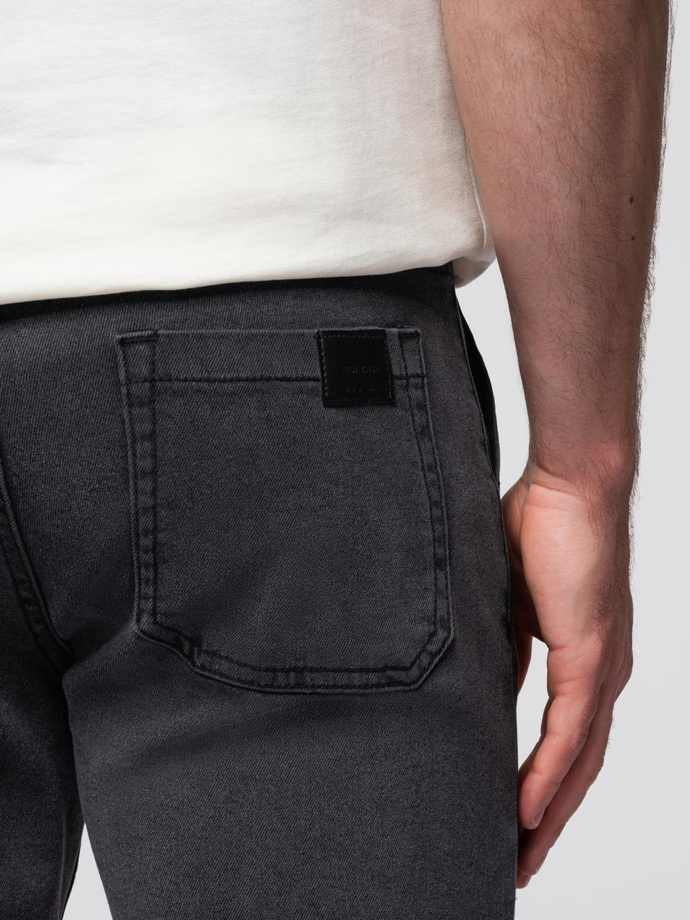 Vyriškos džinsinės kelnės JOGGERS - pilkos V3 OM-PADJ-0267