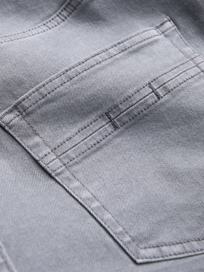 Pantaloni bărbați din denim fără frecare SLIM FIT - gri V1 OM-PADP-0148