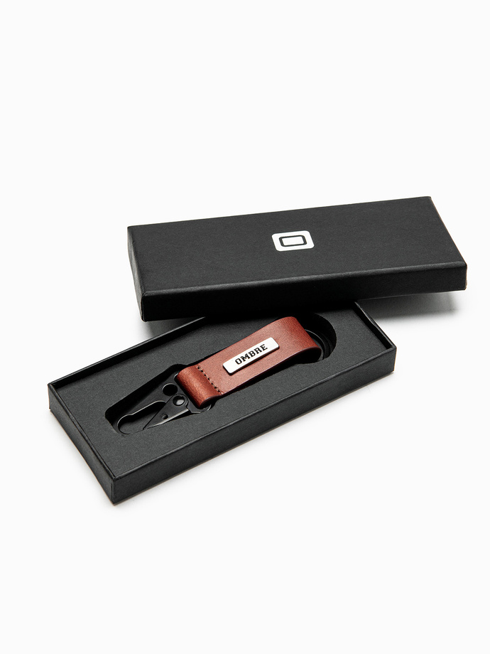 Pánská klíčenka s karabinou - černá V1 OU-ACKC-0100