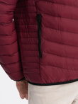 Men's quilted jacket - red V4 C528