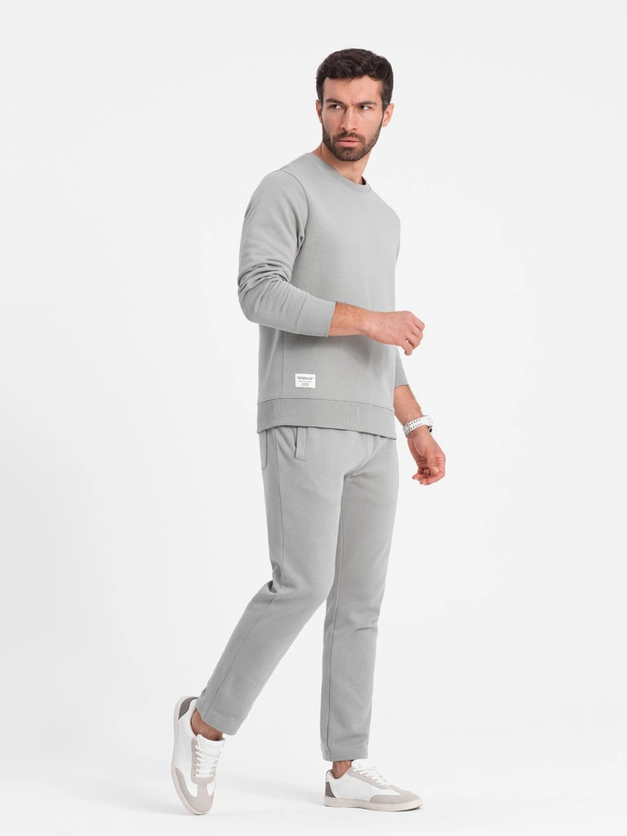 Set trening bărbați pantaloni + hanorac - gri V8 Z78