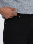 Pantaloni chino croiți pentru bărbați - negru V1 OM-PACP-0151