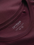 Classic BASIC men's cotton T-shirt - maroon V10 OM-TSBS-0146