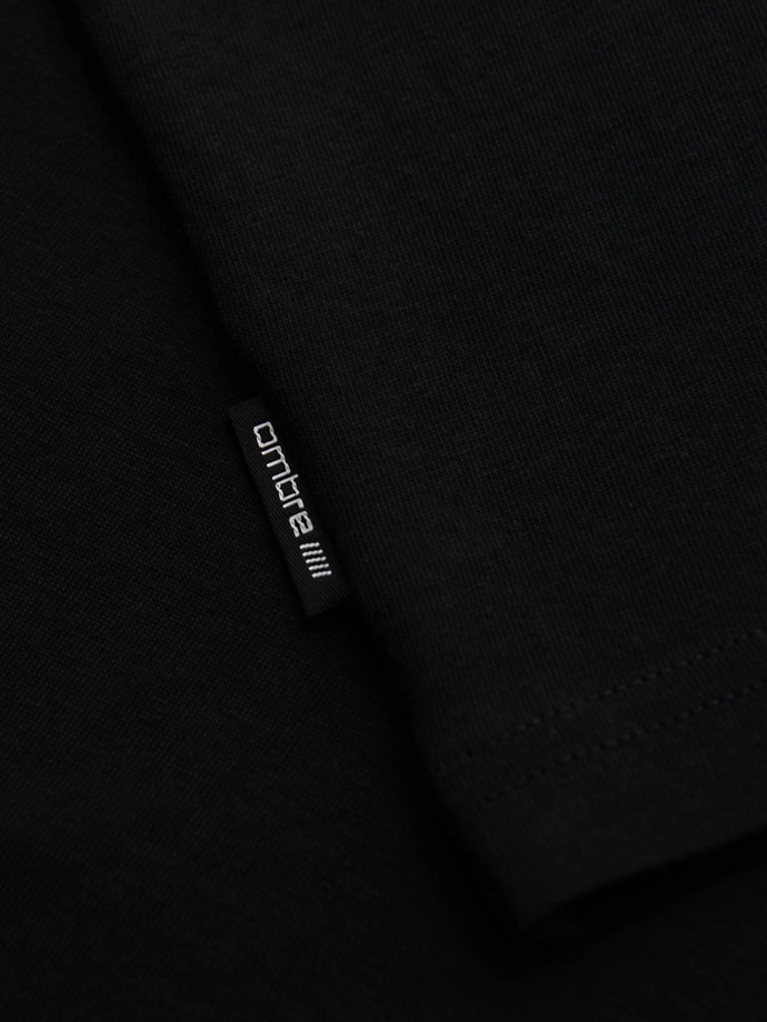 Tricou bărbătesc din bumbac cu logo dublu imprimat - alb V1 OM-TSPT-0211 