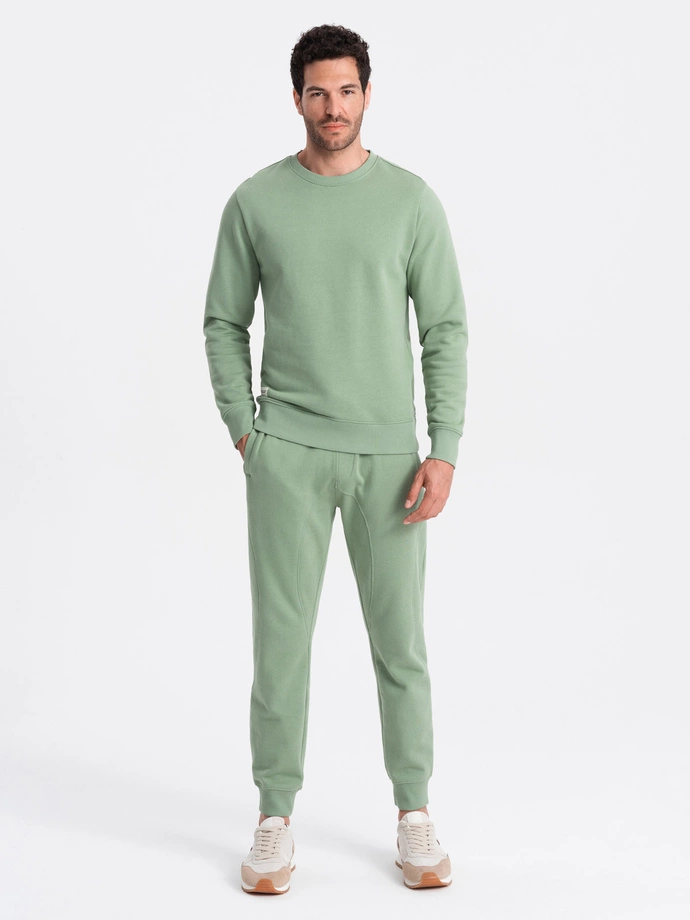 Set trening bărbați hanorac + joggers - verde V3 Z79