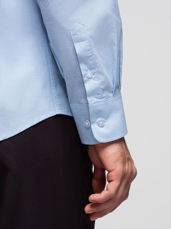 Pánská klasická bavlněná košile REGULAR - modrá V1 K699