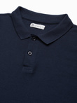 Men's plain longsleeve L132 - navy V3