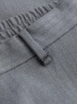 Pánske chino nohavice s elastickým pásom SLIM FIT - sivé V1 OM-PACP-0158