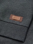 Pánska mikina s kapucňou na gombíky - graphite melange V4 OM-SSZP-0186