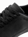Casual uniform men's eco nubuck shoes - black V4 OM-FOCS-0151