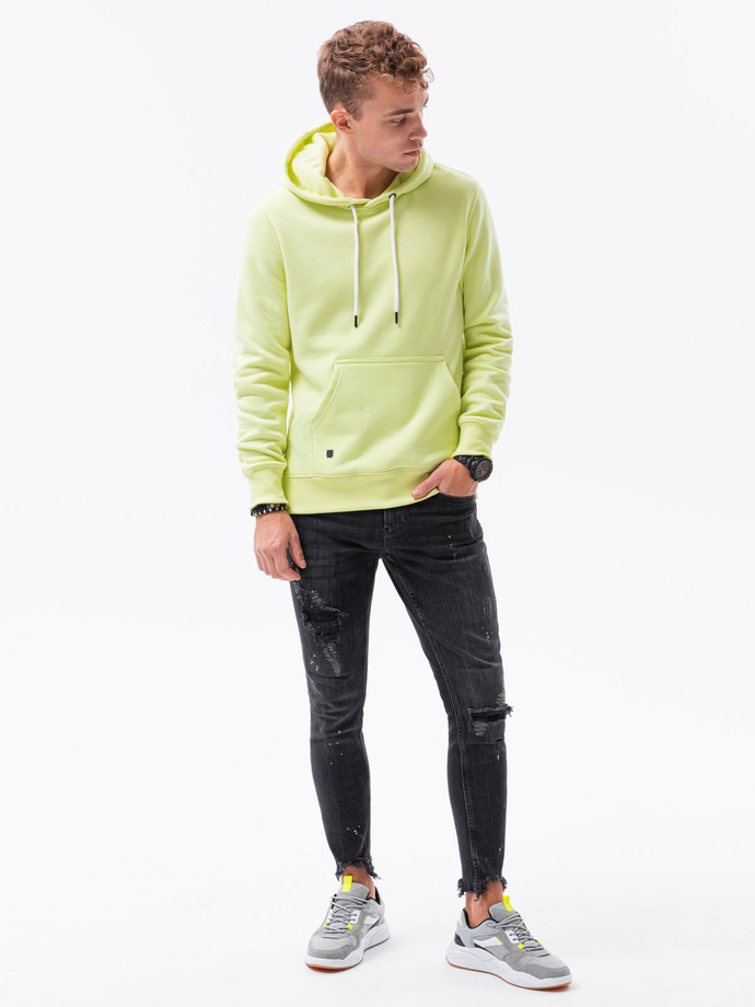 Men's hooded sweatshirt - lime OM-SSBN-0120