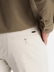 Vyriškos REGULAR FIT uniforminės chino kelnės - smėlio spalvos V2 OM-PACP-0183
