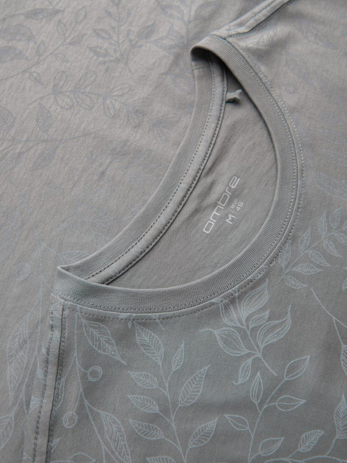 Pánske bavlnené tričko s dvojitou potlačou loga - biele V1 OM-TSPT-0211 