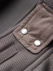 Men's jacket with high collar and fleece interior - ash V2 OM-JANP-0154