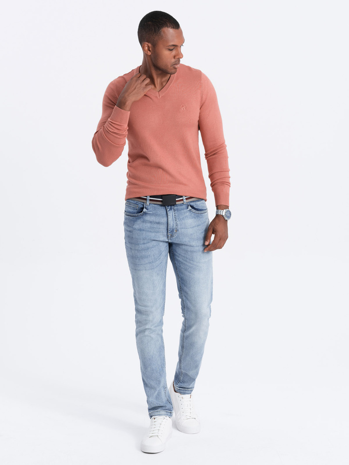 Vyriškas megztinis - rožinė E191