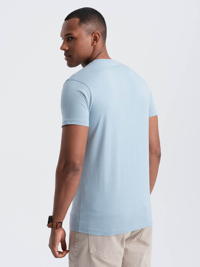 San Francisco pánske bavlnené tričko s potlačou - modré V1 OM-TSPT-0120