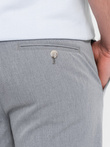 Pantaloni chino SLIM FIT pentru bărbați eleganți - gri deschis V1 OM-PACP-0191