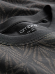 Men's full-print t-shirt in palm leaves - graphite V4 OM-TSFP-0182