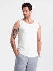 Vyriškas medvilninis marškinėlis BASIC - baltas V1 OM-TSBT-0192