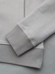 Jachetă bomber din tricot pique pentru bărbați - gri V4 OM-SSZP-0238