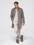 Men's minimalist coat with detachable vest - ash V6 OM-COLC-0139