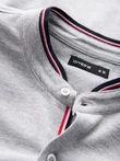 Men's cotton SLIM FIT shirt with collared collared shirt - grey V5 OM-SHCS-0178