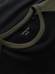 Men's longsleeve with raglan contrast sleeves - black/olive V3 OM-LSCL-0105