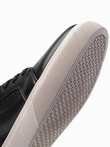 Men's eco leather sneakers shoes - black V2 OM-FOCS-0179