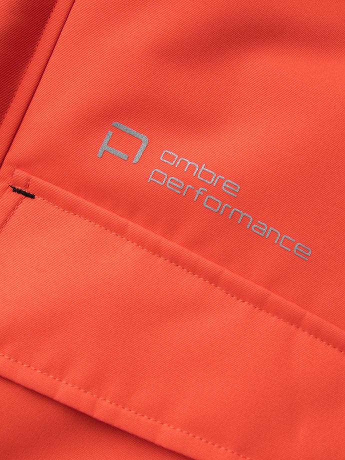 Men's long insulated jacket with reflective elements - orange V1 OM-JALJ-0169