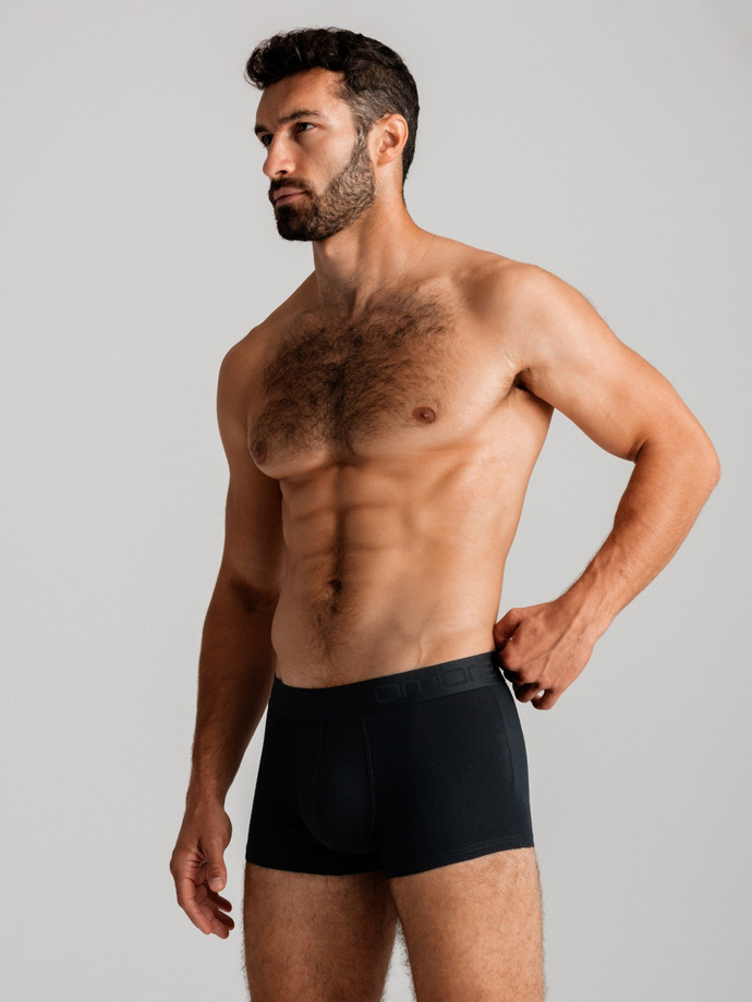 Men's cotton boxer shorts with logo - 3-pack mix V3 OM-UNBO-0105