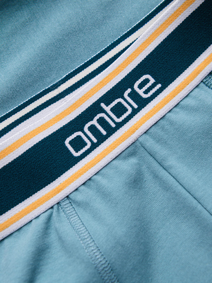 Klasikiniai prigludę vyriški bokseriai su dekoratyvine elastine juosta - 3 vnt. mišinys OM-UNBO-0110