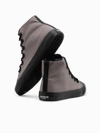 Men's shoes sneakers in combined materials - graphite V8 OM-FOTH-0143