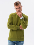 Men's hoodless sweatshirt - olive V6 B1156
