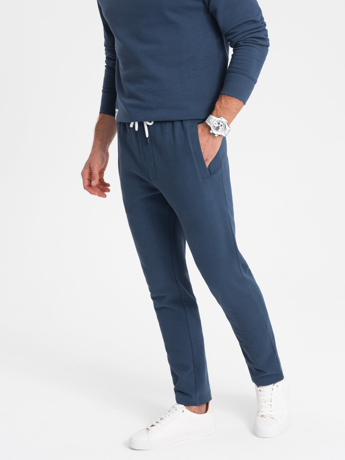 Men's sweatshirt + pants set - dark blue V4 Z78