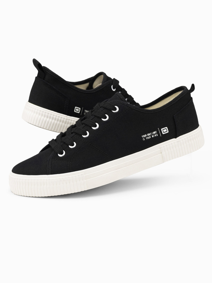 Pantofi de sport Classic low pentru bărbați BASIC - negru V4 OM-FOTL-0145