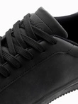 Casual uniform men's eco nubuck shoes - black V4 OM-FOCS-0151
