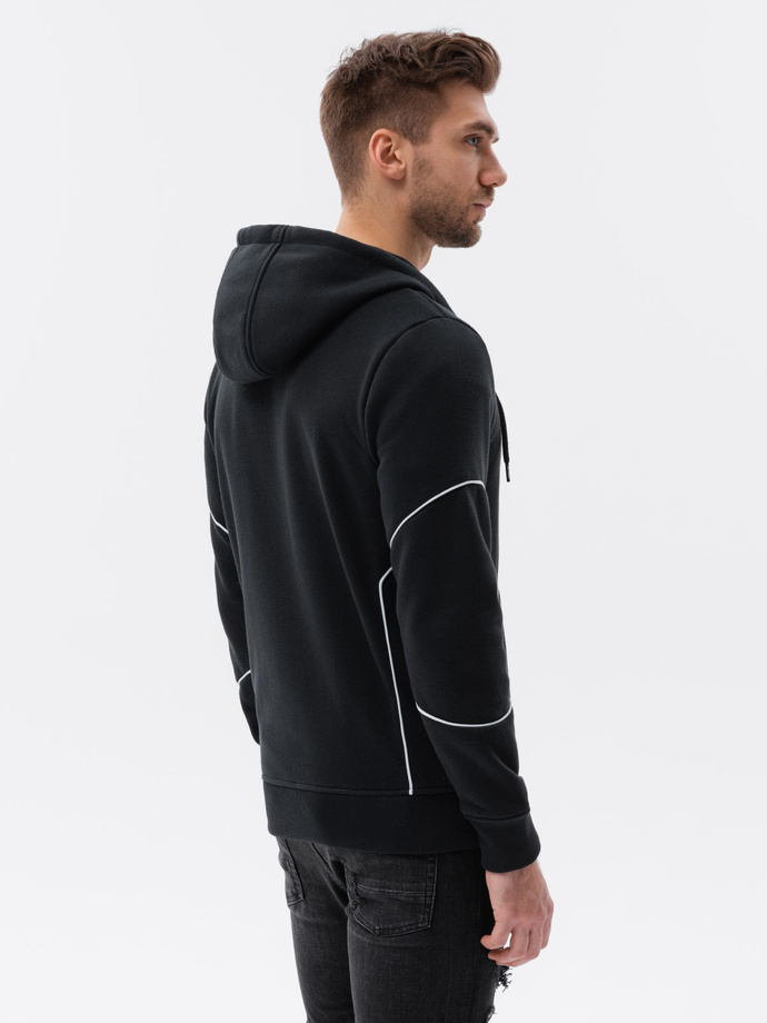 Men's zip-up sweatshirt - black V1 B1421