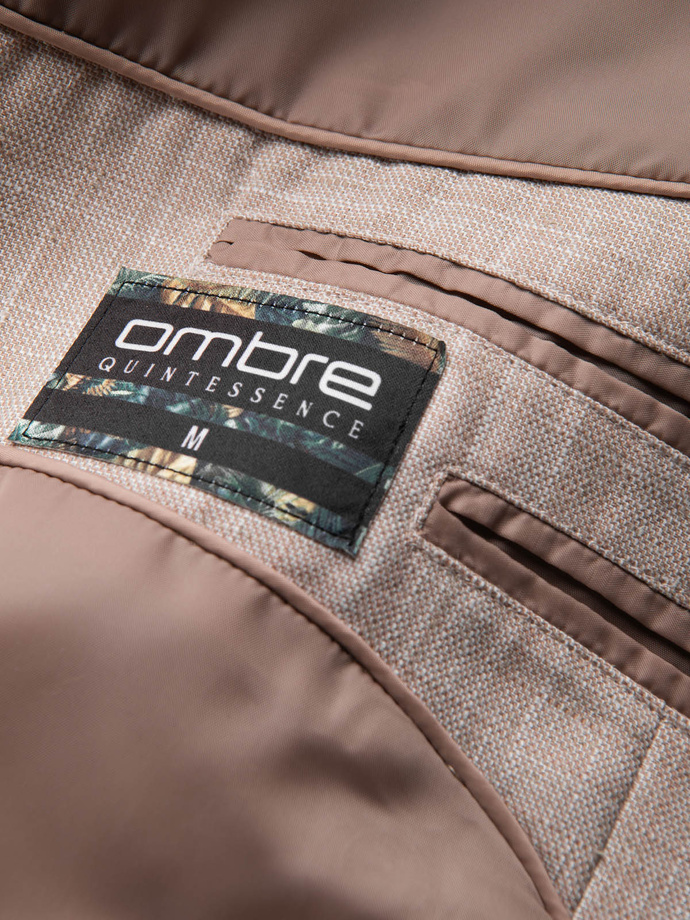 Blazer bărbătesc REGULAR cu in - bej deschis V2 OM-BLZB-0128