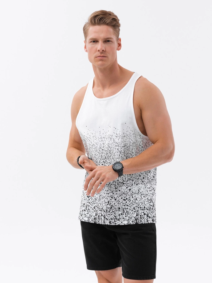 Men's TANK TOP T-shirt - white V1 S1637