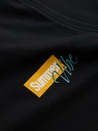 Vyriškas medvilninis marškinėlis "Summer Vibe" - juodas V1 OM-TSTT-0191