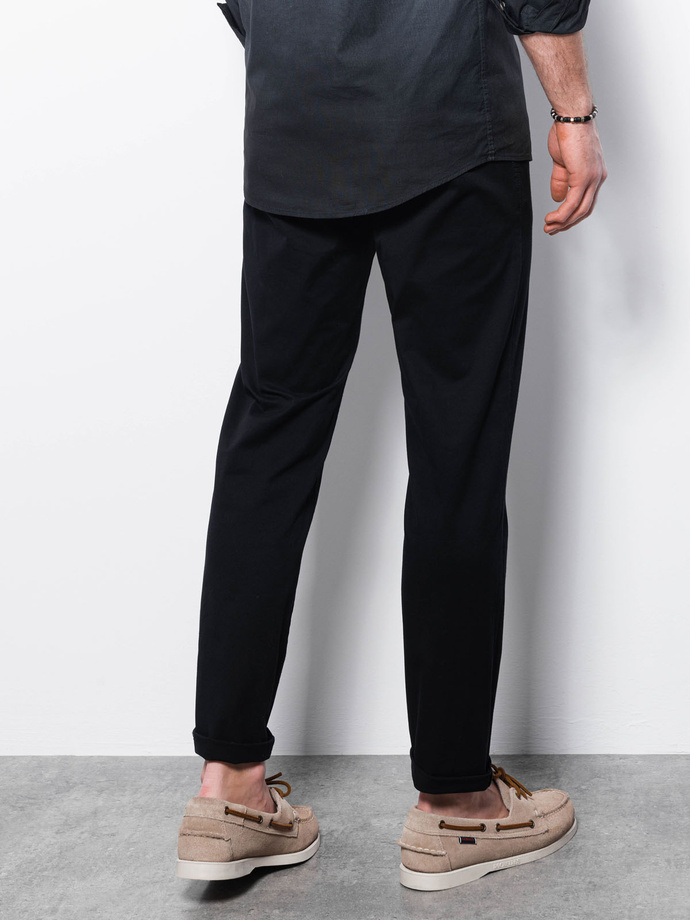 Pantaloni chino barbati - negru P894