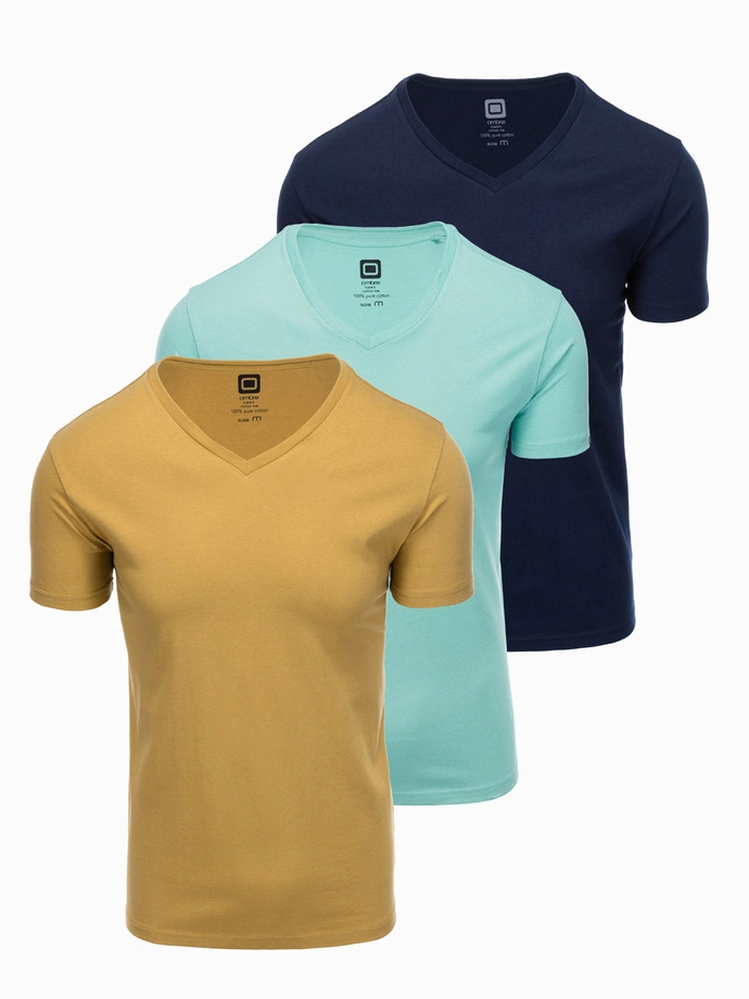 Men's plain t-shirt - mix 3-pack Z29