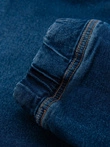 Men's denim JOGGERS pants with classic bandage - blue V2 OM-PADJ-0265