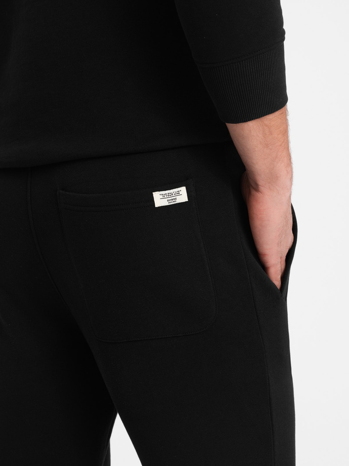 Set trening bărbați pantaloni + hanorac - negru V5 Z78