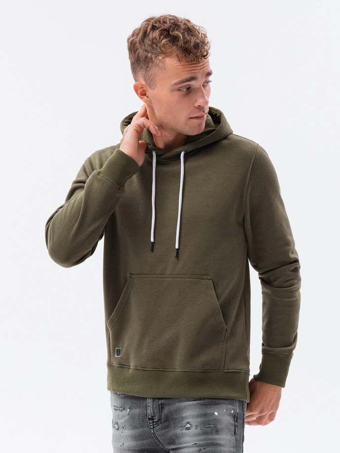 Men's hooded sweatshirt - olive OM-SSBN-0120