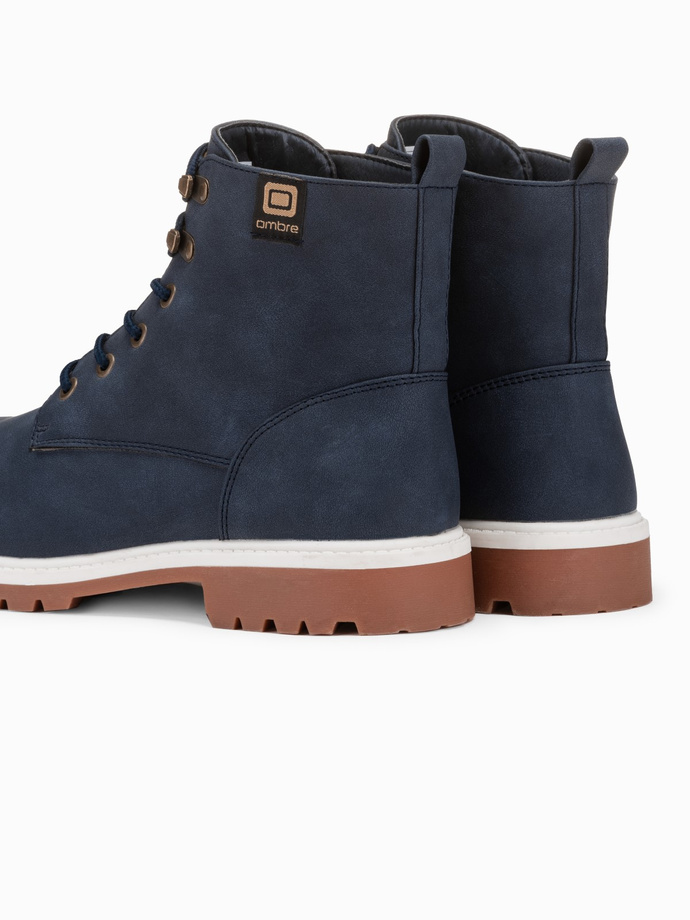 Trappers de iarna barbati - bleumarin T314